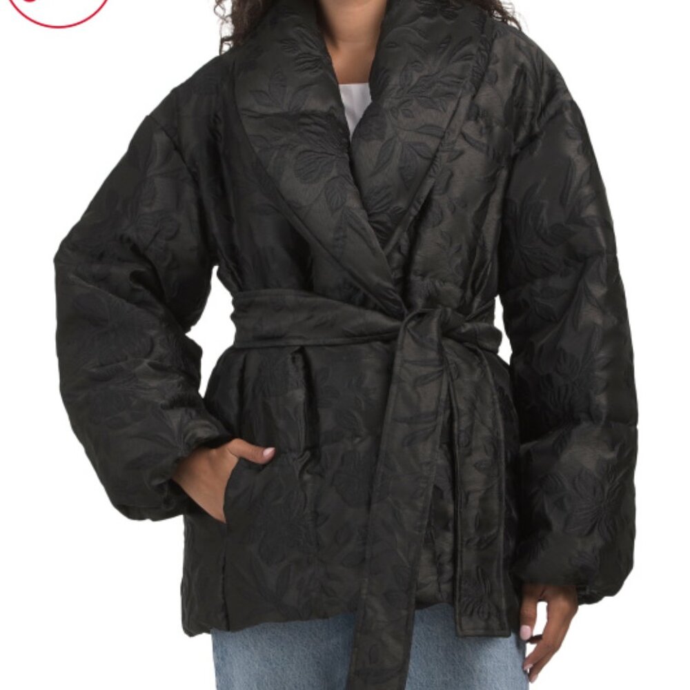 Nicole Benisti Pricilla Floral Jaquard Down Coat-STUNNING!!  $1620